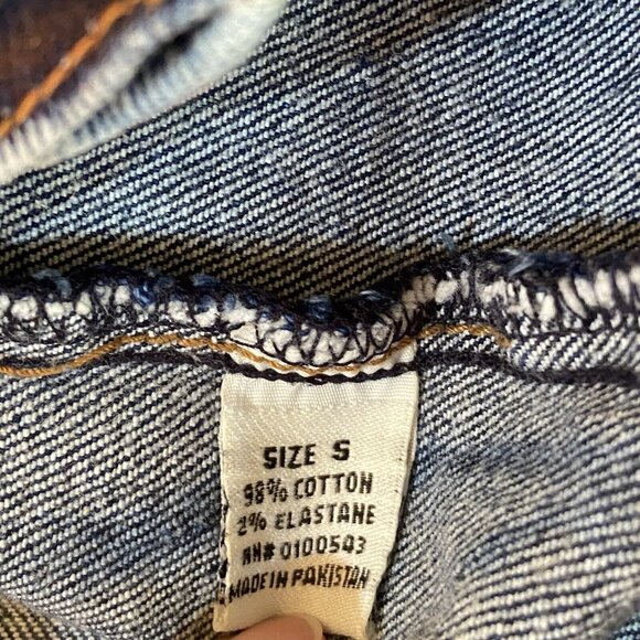 Evolution in Design Denim Jean Jacket Teen Boys Size Small Paint Splatter - Picture 16 of 16